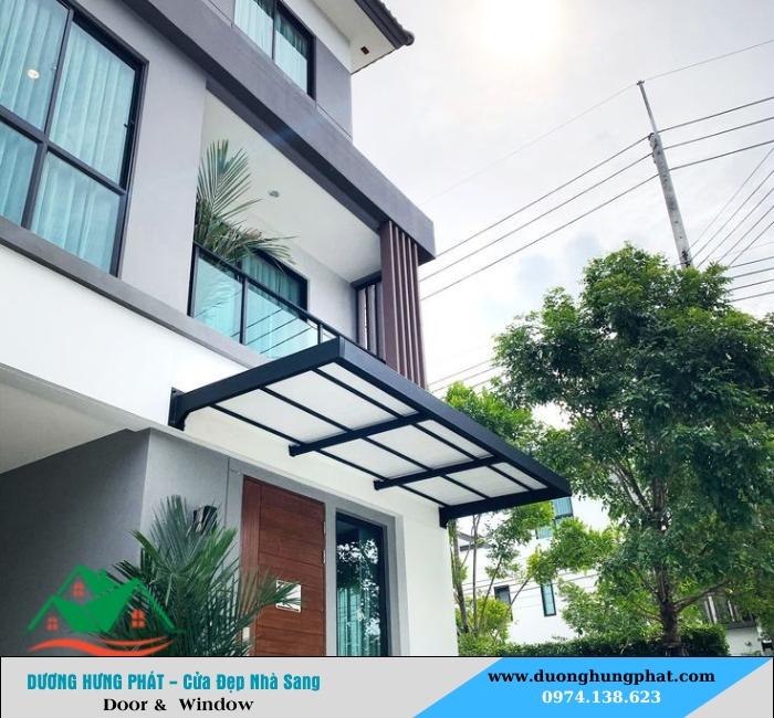 mái che kính cường lực Tân Phú